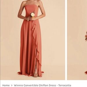 Birdy Grey - Winnie Convertible Chiffon Dress - Terracotta - M